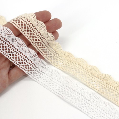 Scalloped edge cotton lace - edge,