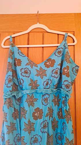 Turquoise maxi dress - maxi, floral