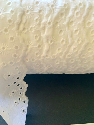 White cotton embroidered - cotton,