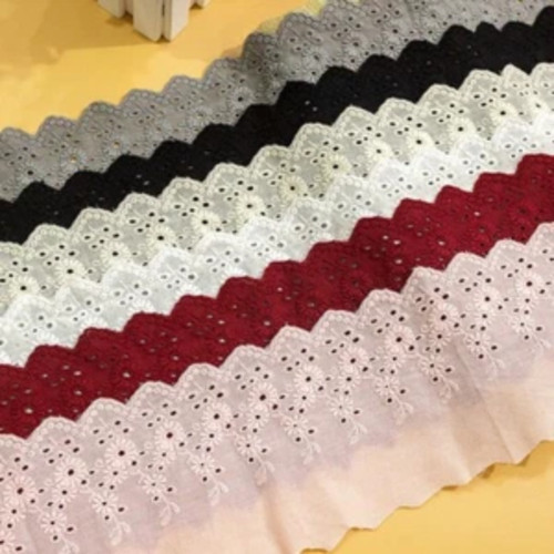 11cm floral cotton lace trim - 11cm,