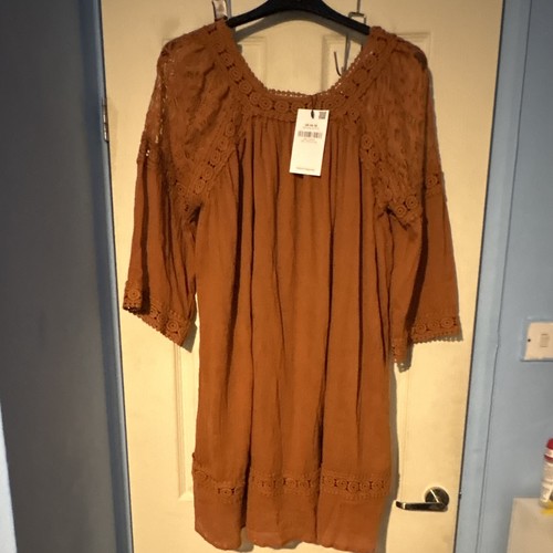 Yours brown shift top - yours,