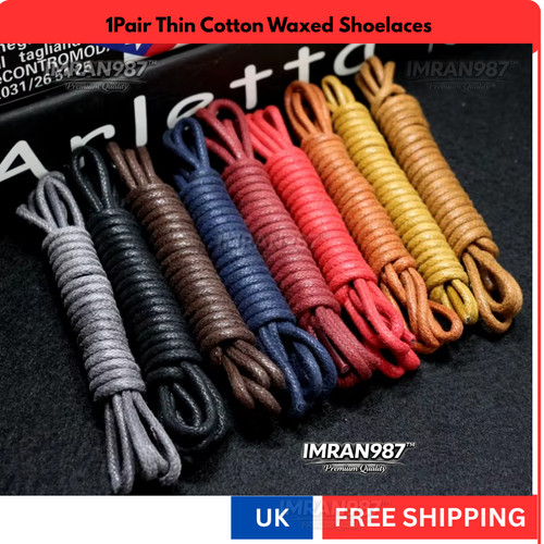 Waxed cotton thin round - waxed,