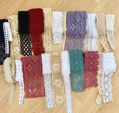 Cotton lace trim - trim, bundle,