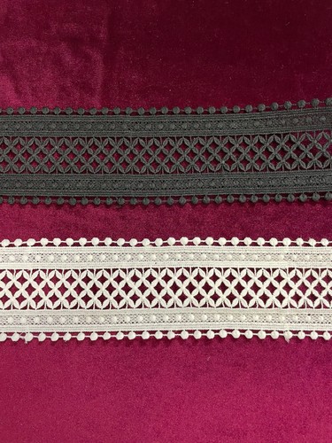 8cm embroidered lace cotton - 8cm,, lace,