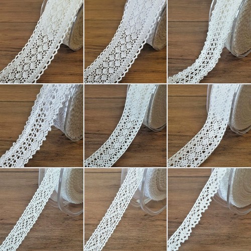 Soft cotton lace ribbon - soft,