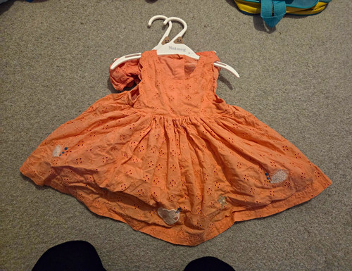 Mothercare orange cotton lace - orange,