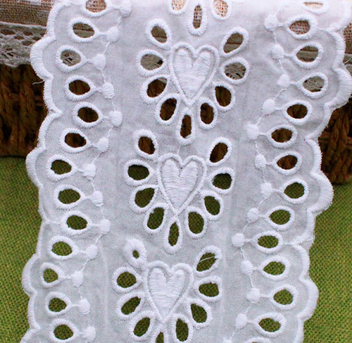 12cm cotton broderie - 4.7"/12cm,