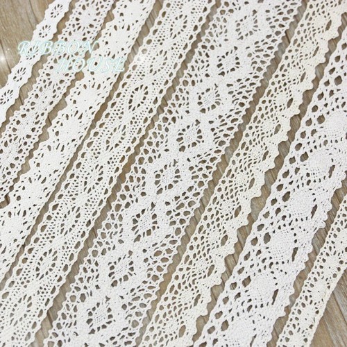 Cotton lace ribbon trim - lace,