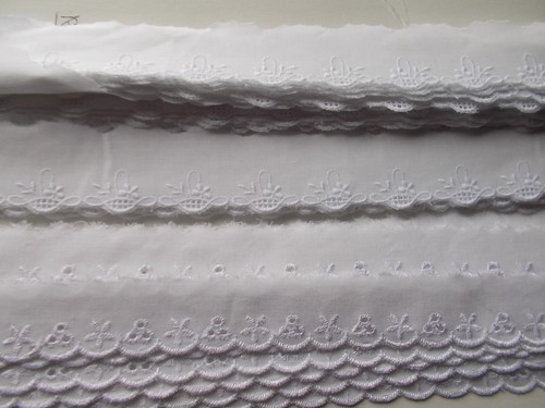 White cream ivory embroidered - white,