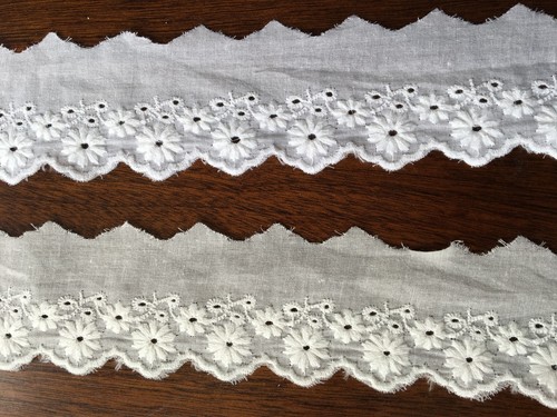 Cotton embroidered lace - lace, fabric