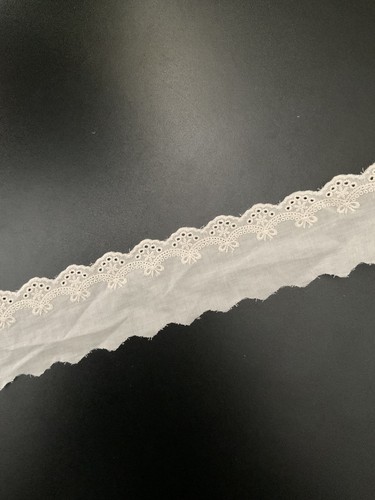 Ivory cotton broderie - cotton,