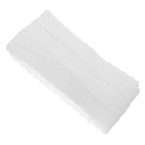 Soft white cotton eyelet lace - soft,