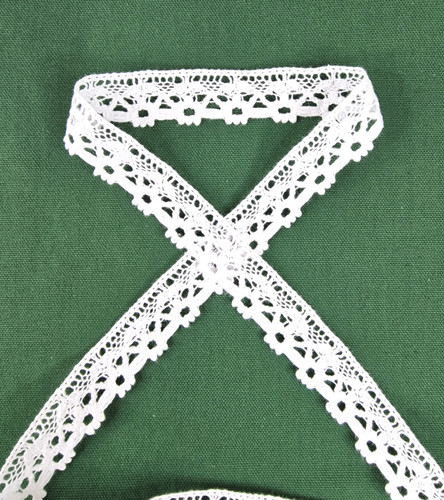 Lace trim cotton pat 2046 - lace,