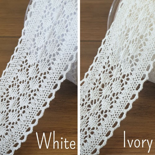 Real cotton lace trim - real,
